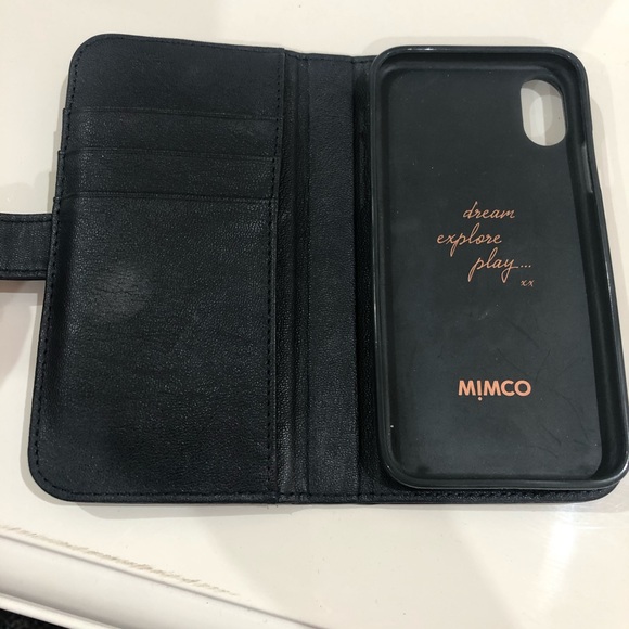 Navy Blue Leather iPhone X (10) case - Picture 2 of 3